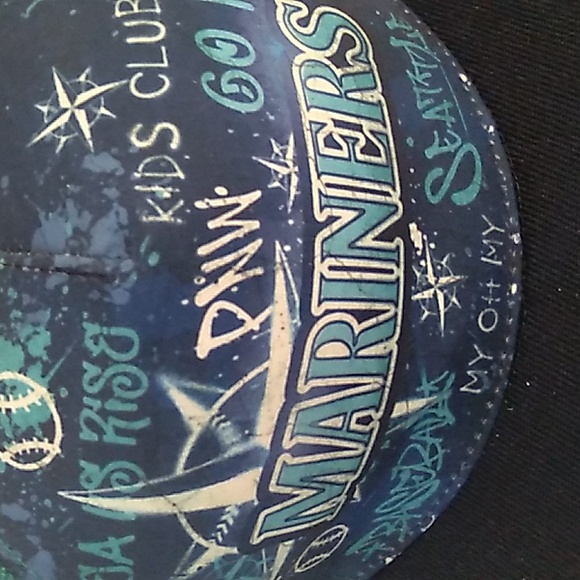 MLB Seattle Mariners Graffiti Kids Club Snapback Adjustable Cap - Picture 6 of 6